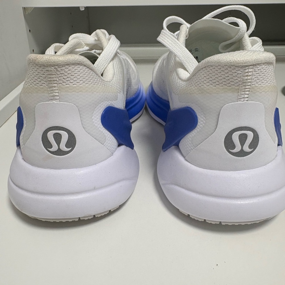 lululemon athletica White and Blue Women's Sneakers 8.5